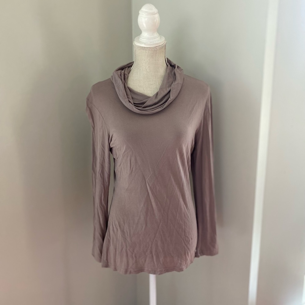 James Perse Cowl Neck Knit Top
